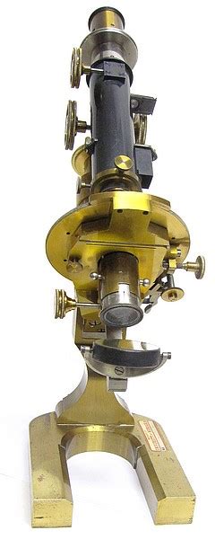 R. Fuess, Berlin, No. 290. Petrological and Crystallographic Microscope, c. 1885. Large ...