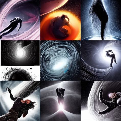 spaghettification of a man falling into a black hole, | Stable Diffusion | OpenArt