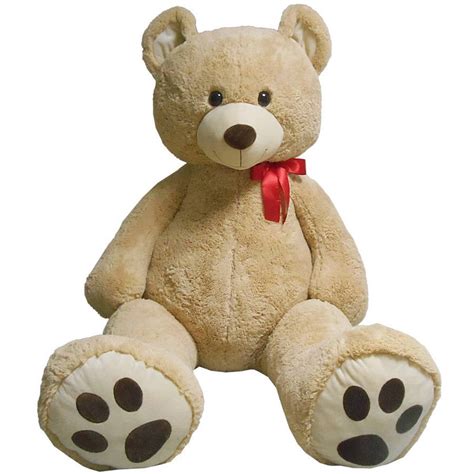 6 ft Tall Stuffed Teddy Bear, Cream - Walmart.com - Walmart.com