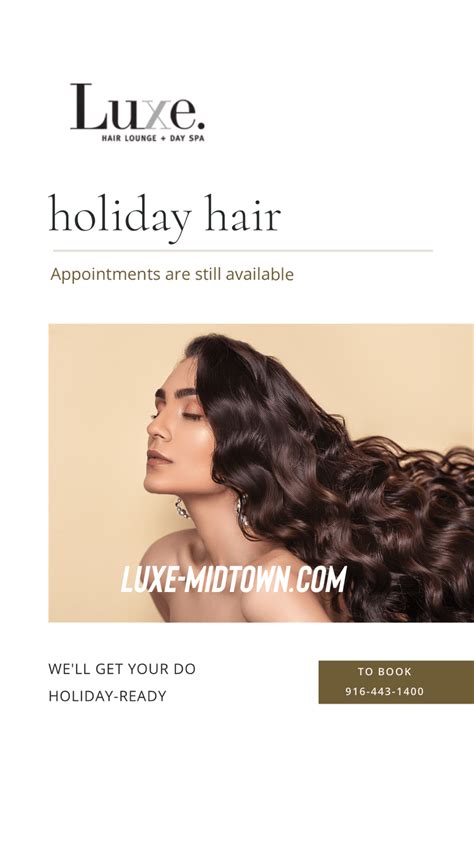 Book your Holiday hair or skin appointment now!