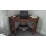Mission Oak Corner Computer Desk - Walmart.com