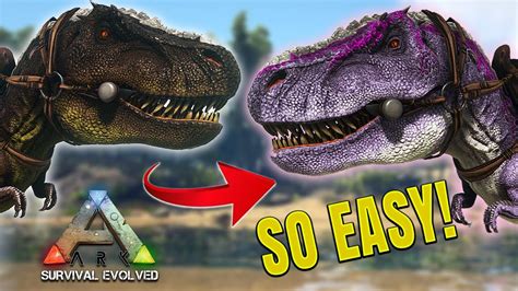 HOW TO CHANGE YOUR DINO'S COLORS | SUPER EASY | Ark: Survival Evolved Guides & Tutorials - YouTube