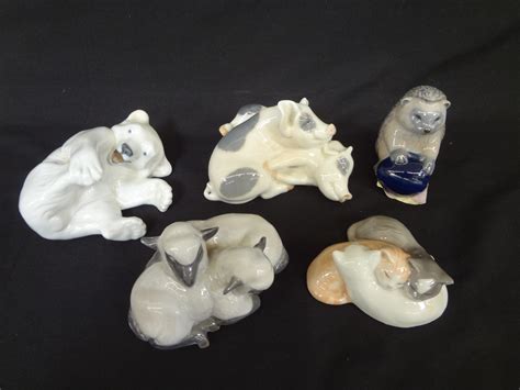 Lot Detail - (4) Pieces of Royal Copenhagen Animal Figurines