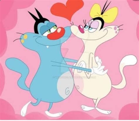 Oggy x olivia ไทย | Easy cartoon drawings, Mini canvas art, Cartoon wallpaper