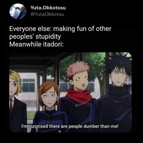 Yuta Okkotsu | Jujutsu Kaisen on Instagram: “Is Yuji the funniest jjk character ? • • • Follow ...