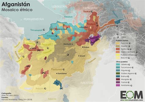 Afghanistan ethnic groups. Afghanistan’s ethnic... - Maps on the Web