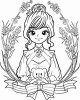 Side View Girl Clipart For Coloring sketch template