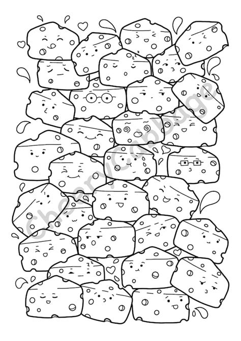 Cheese Coloring Pages