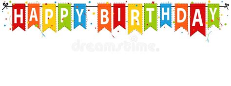 Happy Birthday Banner, Background - Editable Vector Illustration ...