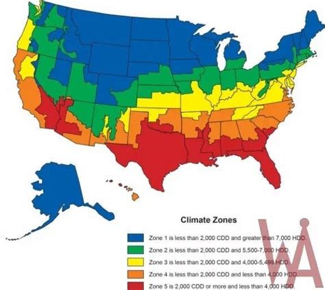 Climate zone map of the USA | WhatsAnswer | Usa map, Climate zones ...