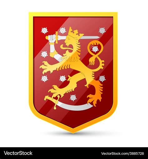 Coat arms finland Royalty Free Vector Image - VectorStock