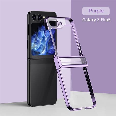 Luxury Plating Clear Case Shockproof Slim Cover For Samsung Galaxy Z Flip 4 5 6 | eBay