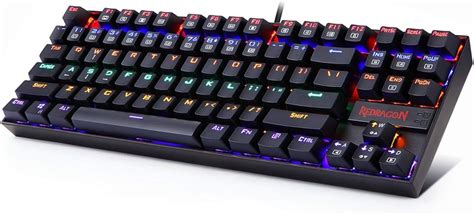 Teclado Gaming Redragon Kumara Mecanico Com Led Switch Preto, K552: Amazon.com.br: Eletrônicos