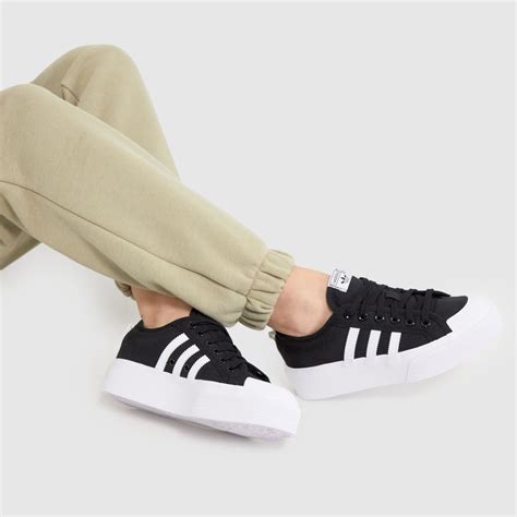 Adidas Black White Nizza Platform Trainers | ubicaciondepersonas.cdmx ...