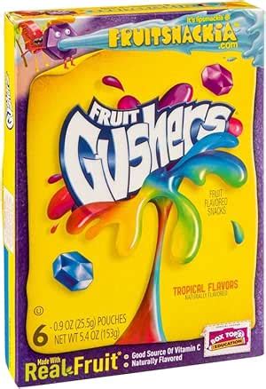 Amazon.com: Fruit Gushers Tropical Flavors 4.5 oz (Pack of 10): Health & Personal Care