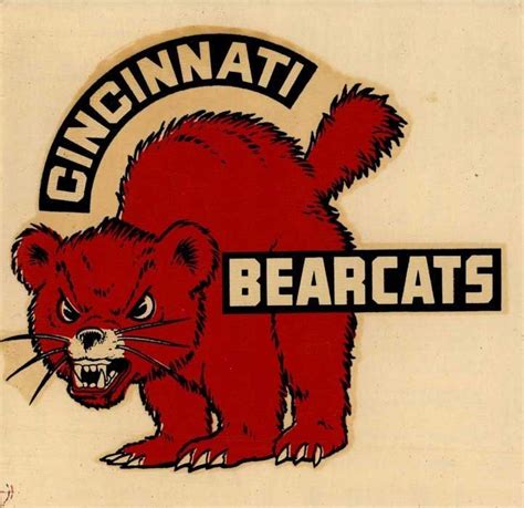 Mascot | Cincinnati bearcats, Bearcats, Embroidery logo