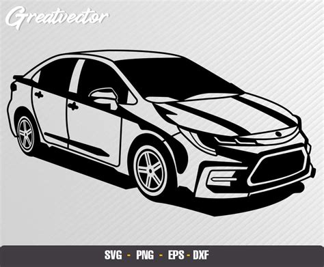 2021 Corolla l EPS SVG PNG Dxf l Vector Art | Etsy