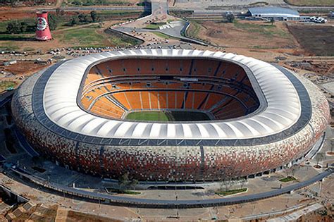 Soccer City Stadium - Johannesbourg | Soccer stadium, Football stadiums ...