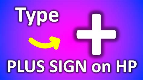 How To Type Plus Sign On HP Laptop [ + ] - YouTube