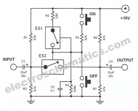 Analog Line Switch Circuit - ElectroSchematics.com