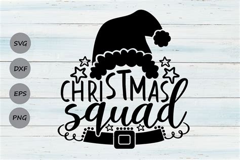 Christmas Squad Svg, Christmas Svg, Holiday svg, Santa Svg.