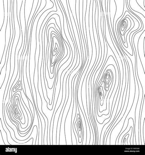 Wooden texture. Wood grain pattern. Abstract fibers structure background, vector illustration ...