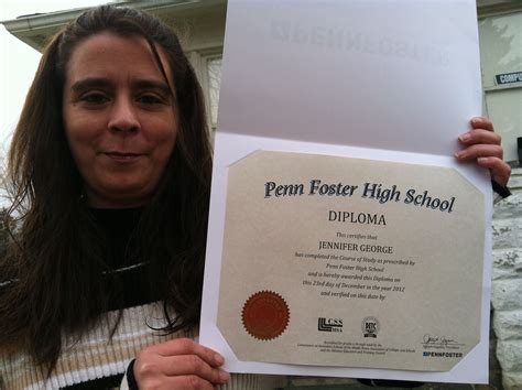 I love Penn Foster because having a high school diploma was a dream of mine for like ever and ...