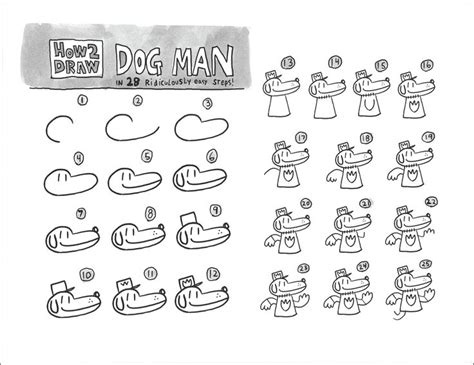 How To Draw Dog Man - Draw easy