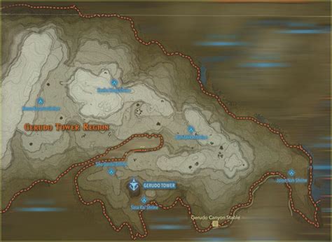 Botw Shrine Map Gerudo Highlands Map : Resume Examples