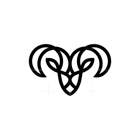 Black Ram Head Logo | Ram head, Ram, Abstract logo