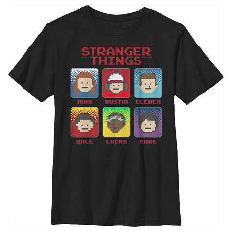 Stranger Things - Stranger Things Boys' Group Shot 8-Bit Box Up T-Shirt - Walmart.com - Walmart.com