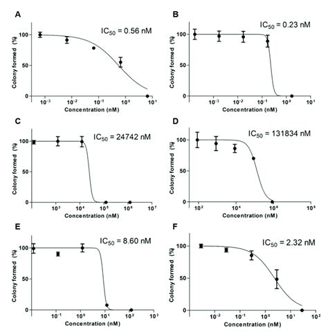 In vitro clonogenic assay results after the treatment of A549 cells ...