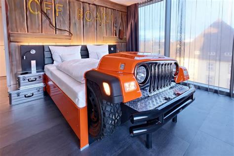 From Mercedes Benz to Jaguar to Porsche and more - This aptly named V8 hotel in Germany lets you ...