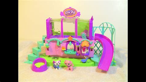 Polly Pocket Review Sparklin' Pets Spa Dog Color Change Toy - YouTube