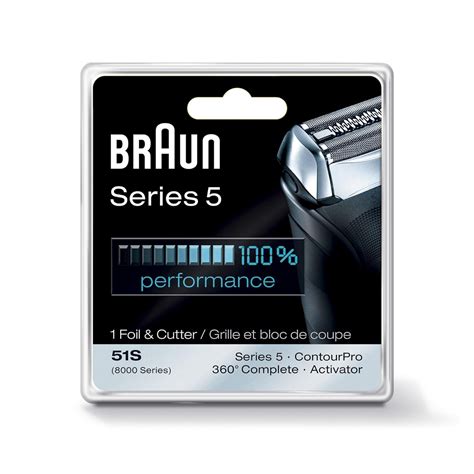 Braun Series 5 51S Foil & Cutter Replacement Head Silver