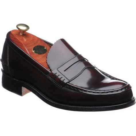 Barker shoes | Barker Sale | Caruso loafers in Burgundy Polished at Herring Shoes