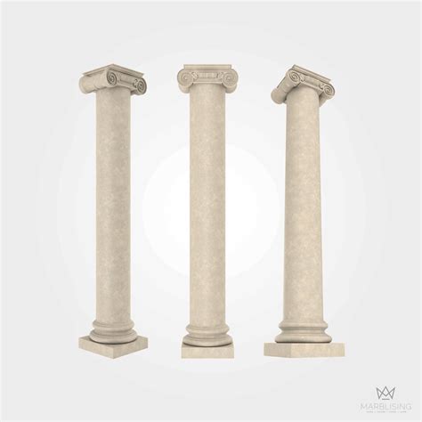 Marble Columns - Classic Ionic Columns l Marblising