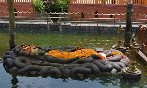 Budhanilkantha - 1400 Years Old Sculpture of Sleeping Vishnu