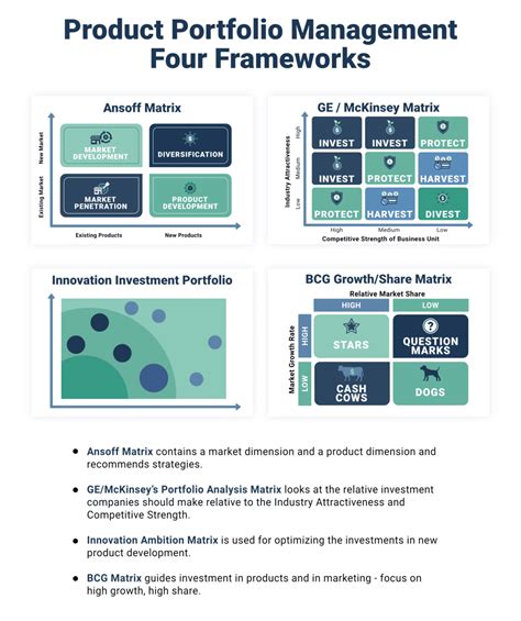 Product Portfolio Management Frameworks | 4 Examples | TCGen