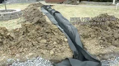 DIY How to build a French Drain. How to drain surface water in your yard or property. - YouTube