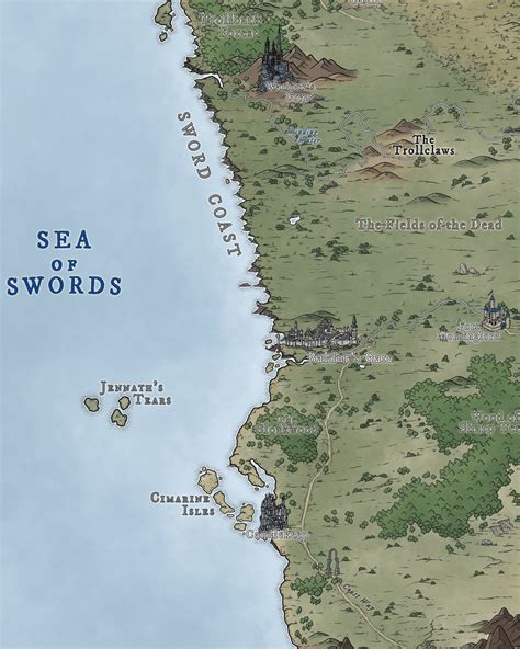 The Sword Coast : r/dndmaps