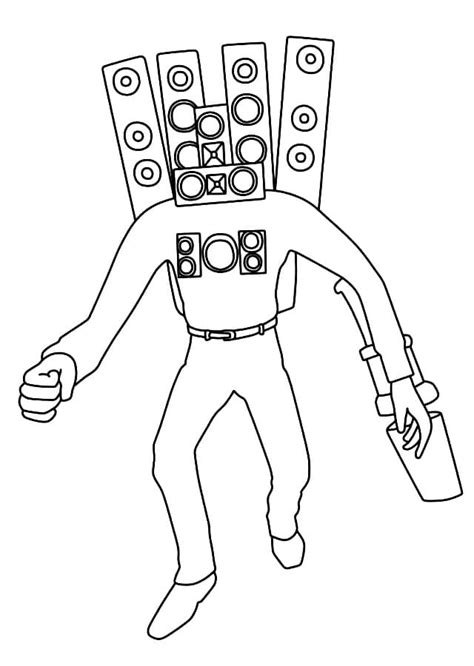 TV Man coloring page - Download, Print or Color Online for Free