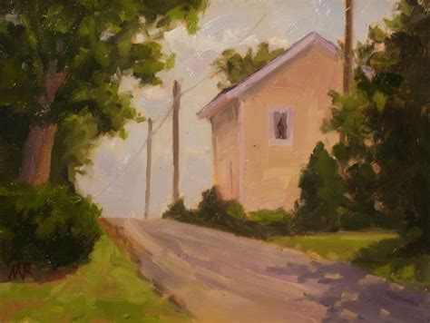 Mike Rooney Studios- Painting a Day: House on the Hill-6x8-SOLD