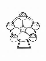 Ferris Wheel coloring Pages sketch template