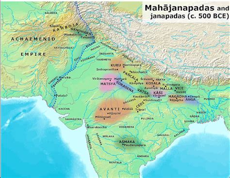 16 Mahajanapadas - History, Location, Capital, Socio-Economic Development [NCERT Notes on ...