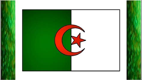 Draw Algeria Flag | Algerian flag Drawing for Kids | Little Channel ...