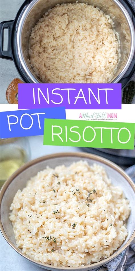 Instant Pot Risotto (AKA EASY Risotto) | A Mind "Full" Mom