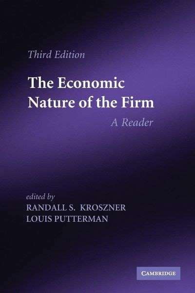 Economic Nature of the Firm von Randall S Kroszner - englisches Buch ...