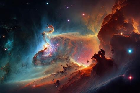 Premium AI Image | Nebula in space stunning picture of space with ...