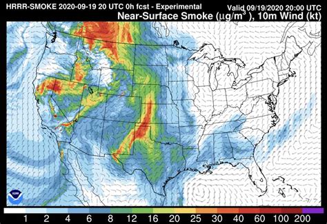 Smoke From California Fires Map - Vector U S Map